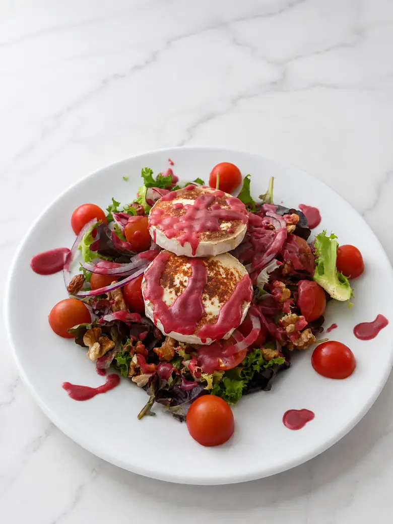 Ensalada de queso de cabra